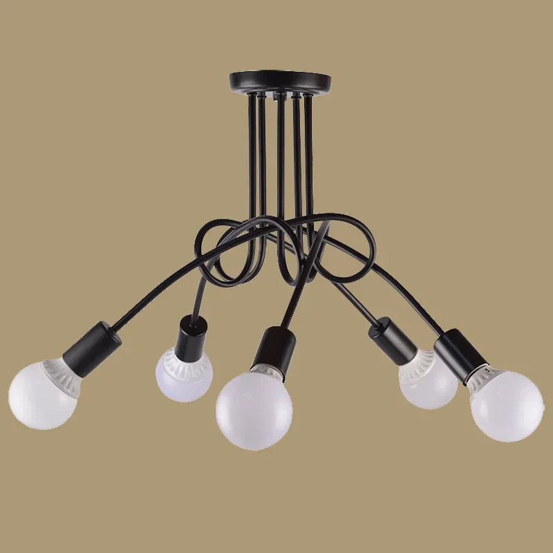 

American country wrought iron living room modern minimalist lighting personality bedroom dining room Pendant Lights LX101515