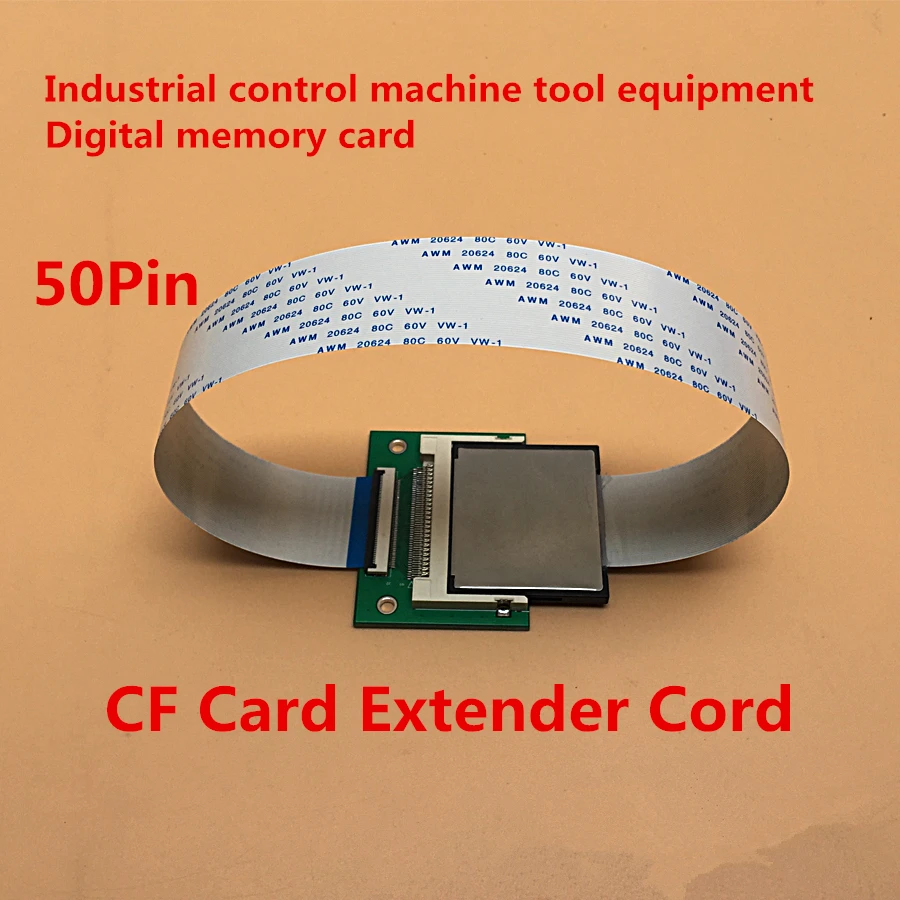 CF Card Extender Cord 50 Pin Connector Extension Cable For Industrial Control Machine Tool Equipment Digital Storage Card