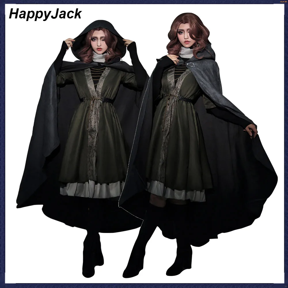 Adult Women Girls Fantasy Melina Cosplay Costume Cloak Dress Wig Belt Suits Game Roleplay Outfits Fancy Halloween Party Clothes