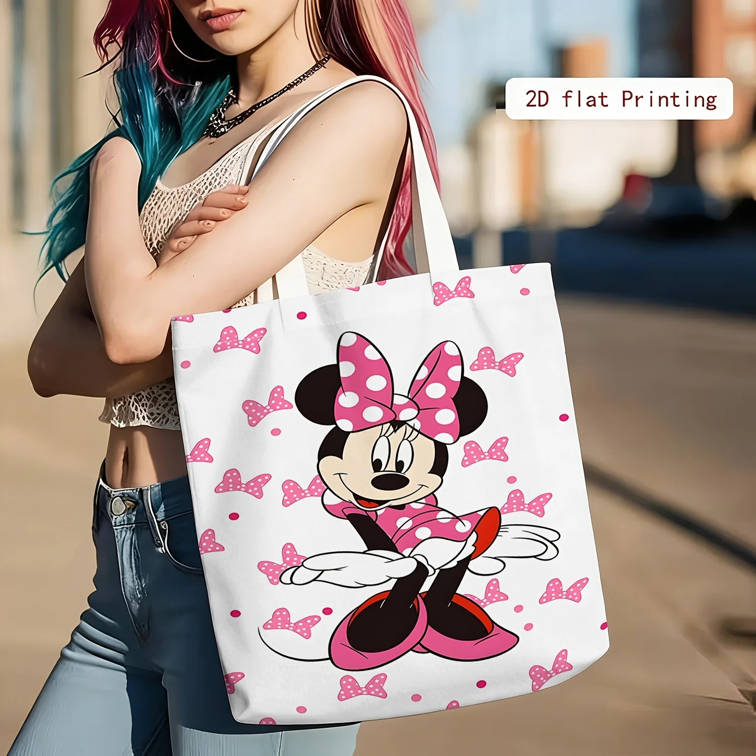 A mini-patterned multifunctional women's zipper bag, jewelry storage bag and fashionable washing bag.
