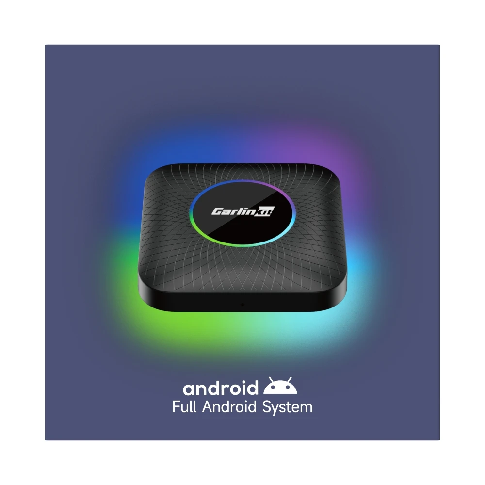 صندوق Carplay Android Auto AI اللاسلكي، التوصيل والتشغيل يناسب السيارات من 2016، Android 13 QCM6125 4 + 64 جيجابايت، يدعم أي تطبيقات - TBOX Led