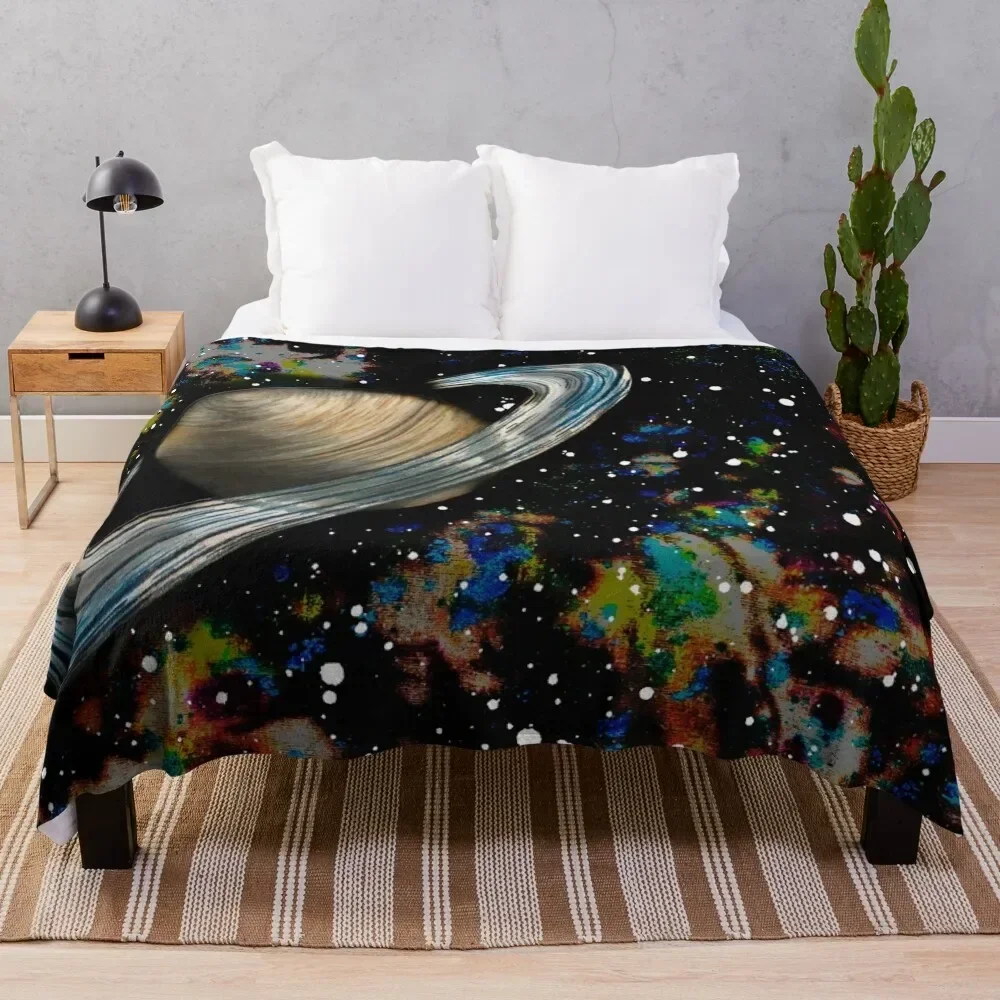 Saturn Throw Blanket Designers Single Blankets