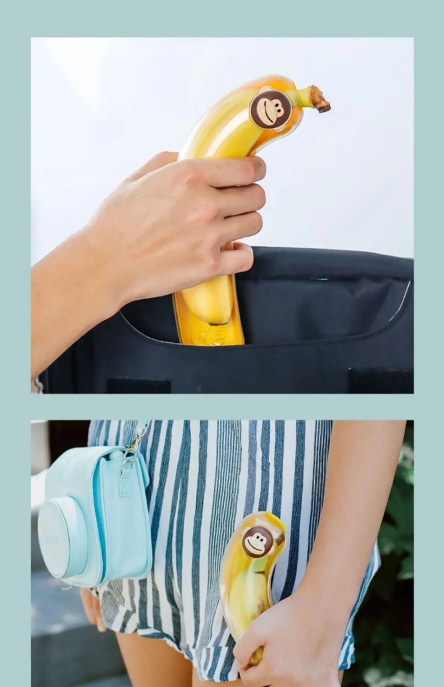 กล่องเก็บผลไม้และกล้วยกลับบ้าน