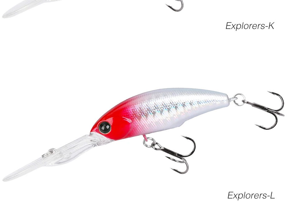 TSURINOYA Dive 2-4m Suspending Minnow 57mm 8.3g EXPLORERS 57SP Long Casting Pike Bass Fishing Lure Artificial Hard Bait Jerkbait