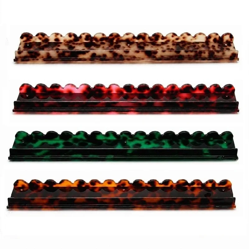 4PCS/Set Mahjong Racks with Magnetic Pushers Tortoiseshell Pattern 20 Inch Acrylic Mah Jongg Rack and Mahjong Racks Storage Bag