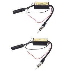 2X FM Changer Frequency Converter Antenna Radio Band Expander For Japanese Car Accessory