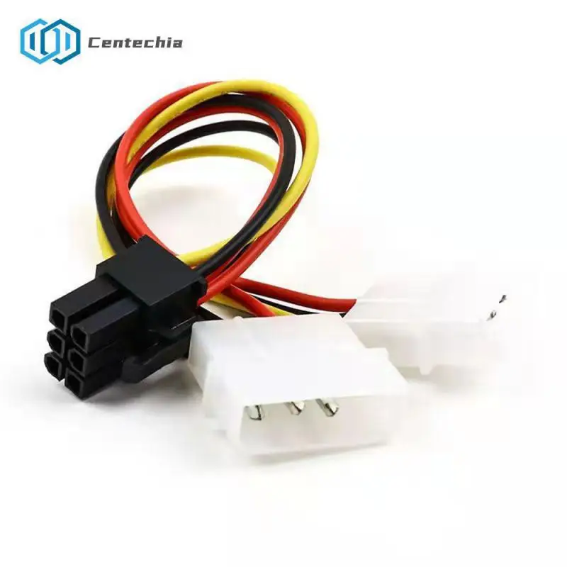 18cm 8Pin To Dual 4Pin Video Card Power Cord Y Shape 8 Pin PCI Express To Dual 4 Pin Molex Graphics Card Power Cable Adapter