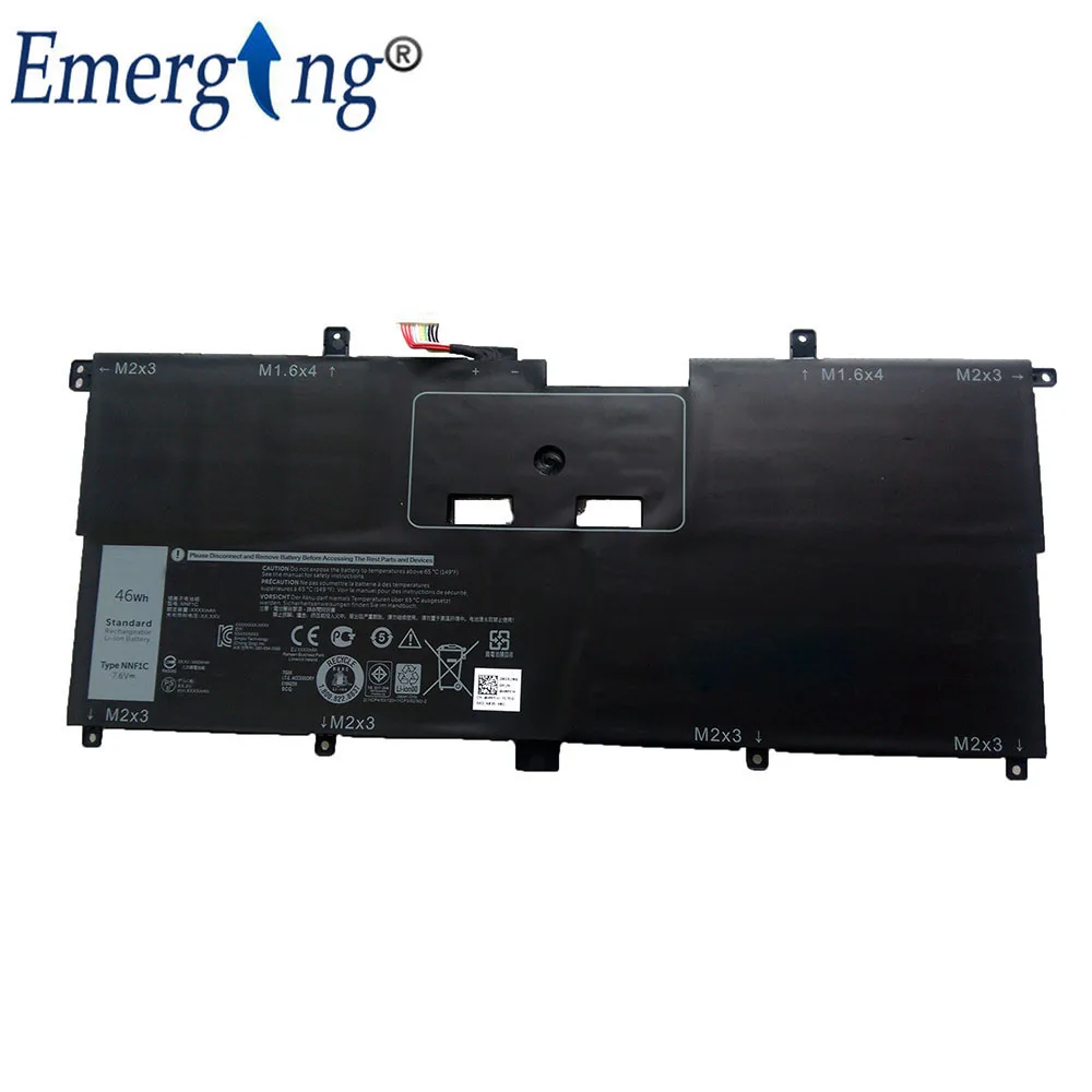 7.6V 46WH New Original  Laptop Battery NNF1C for Dell 9365 XPS13 13-9365-D1605TS D1805TS HMPFH NNF1C