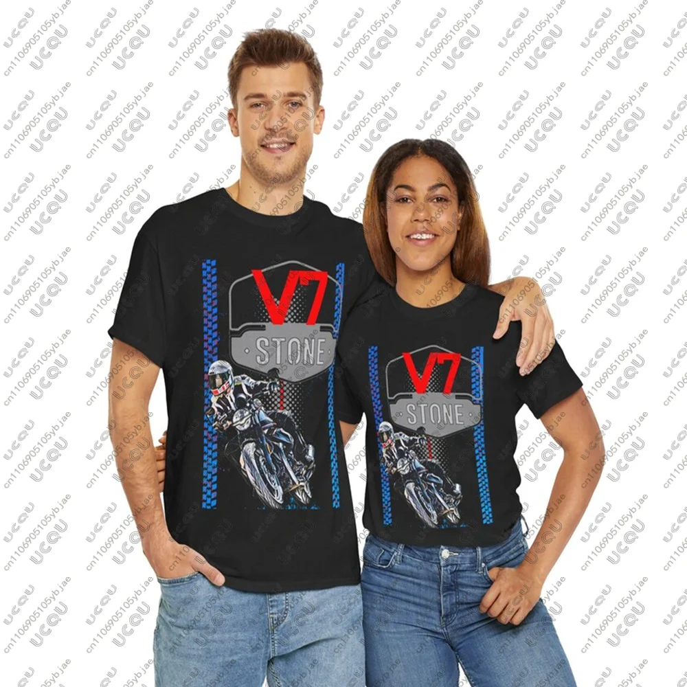 

Moto Guzzi V7 Stone T Shirt The Modern Classic Motorcycle Tee Italian V Twin Rider Top For Guzzi Fans Roadster Gift Moto Couple