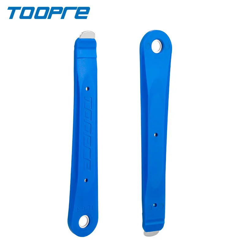 TOOPRE 2pcs Bicycle Tyre Lever Mountain Bike Metal Nylon Thickened Steel Core Tire Repair Tool