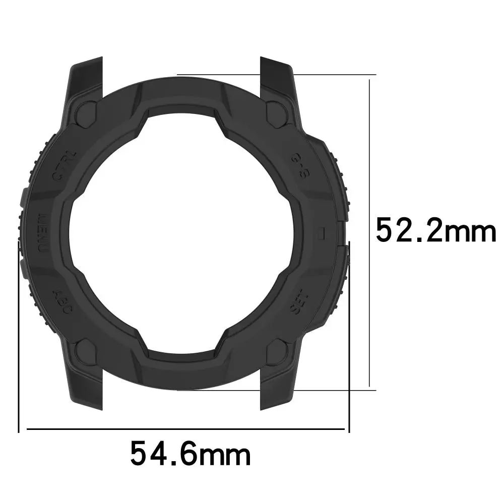 새로운 TPU 보호 케이스 안티 스크래치 중공 프레임 범퍼 45/50MM 엣지 쉘 가민 인스팅트 3 스마트 워치 액세서리