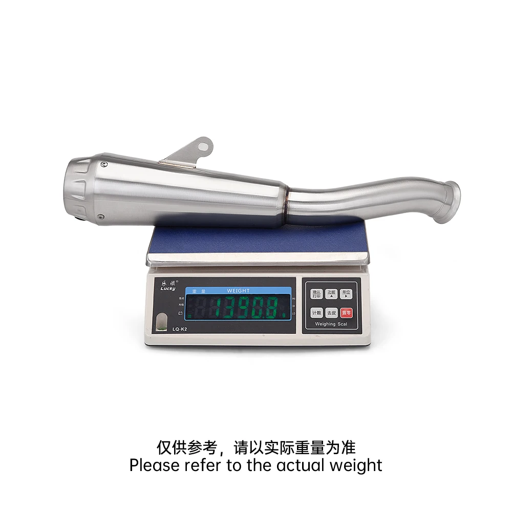 Stainless Steel Motorcycle Slip On Exhaust Integrated Mid Tail Pipe Aftermarket Fit For 800nk With DB Killer 6