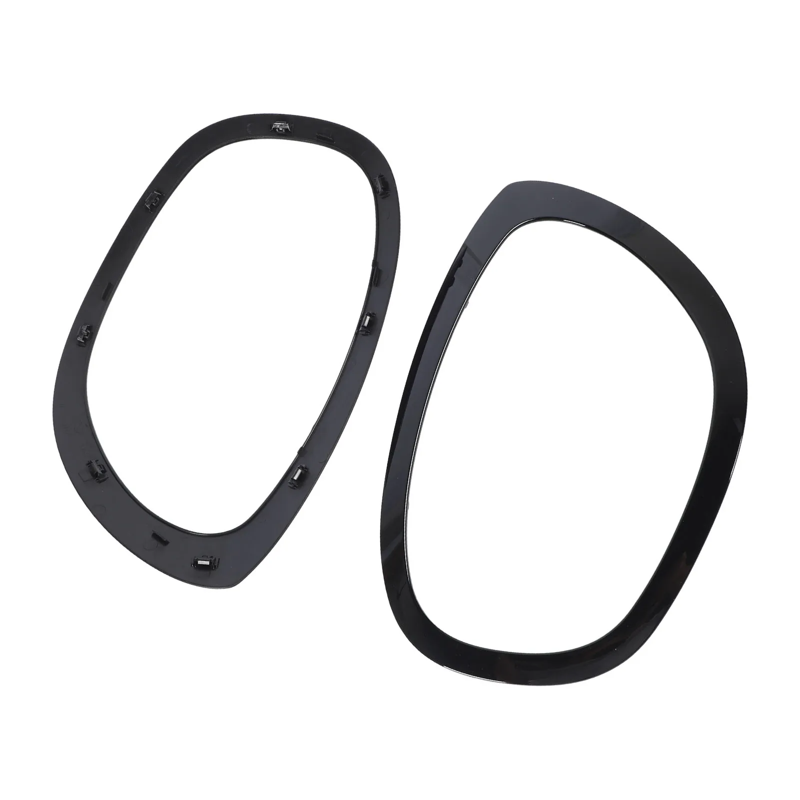 حلقة الكسوة الأمامية 1 زوج مقاومة للبهتان سهلة التركيب للمصابيح الأمامية غطاء حلقة الكسوة 51138739351 لـ Cooper F60 Countryma 2017 إلى 2021