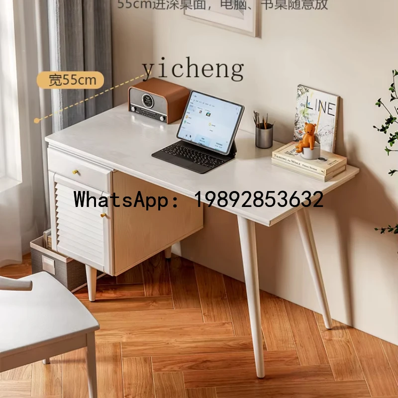 AA  Learning Computer Desk  Solid Wood Bookcase Bookshelf Integrated Household Writing Desk White home decor