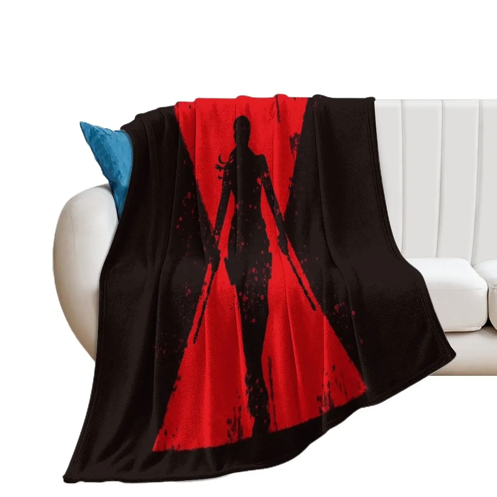 

Natasha Black Widow Emblem Poster Throw Blanket Hair Baby Cute Blankets