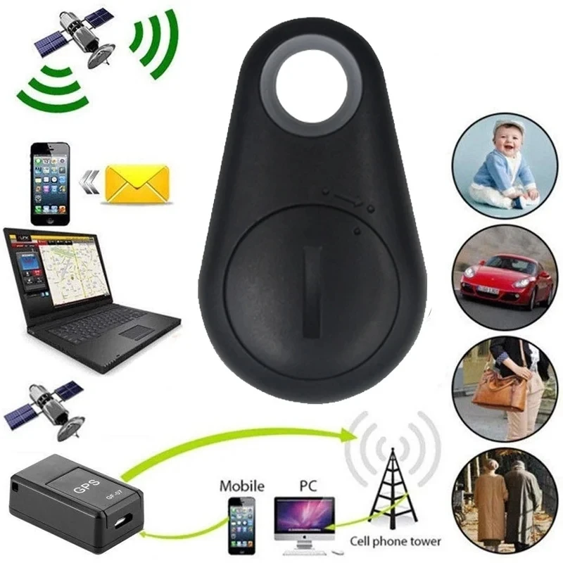 Smart Mini GPS Tracker Anti Lost Finder iTag Tracker Alarm GPS Locator Wireless Positioning Wallet Pet Key  Bluetooth-Compatible