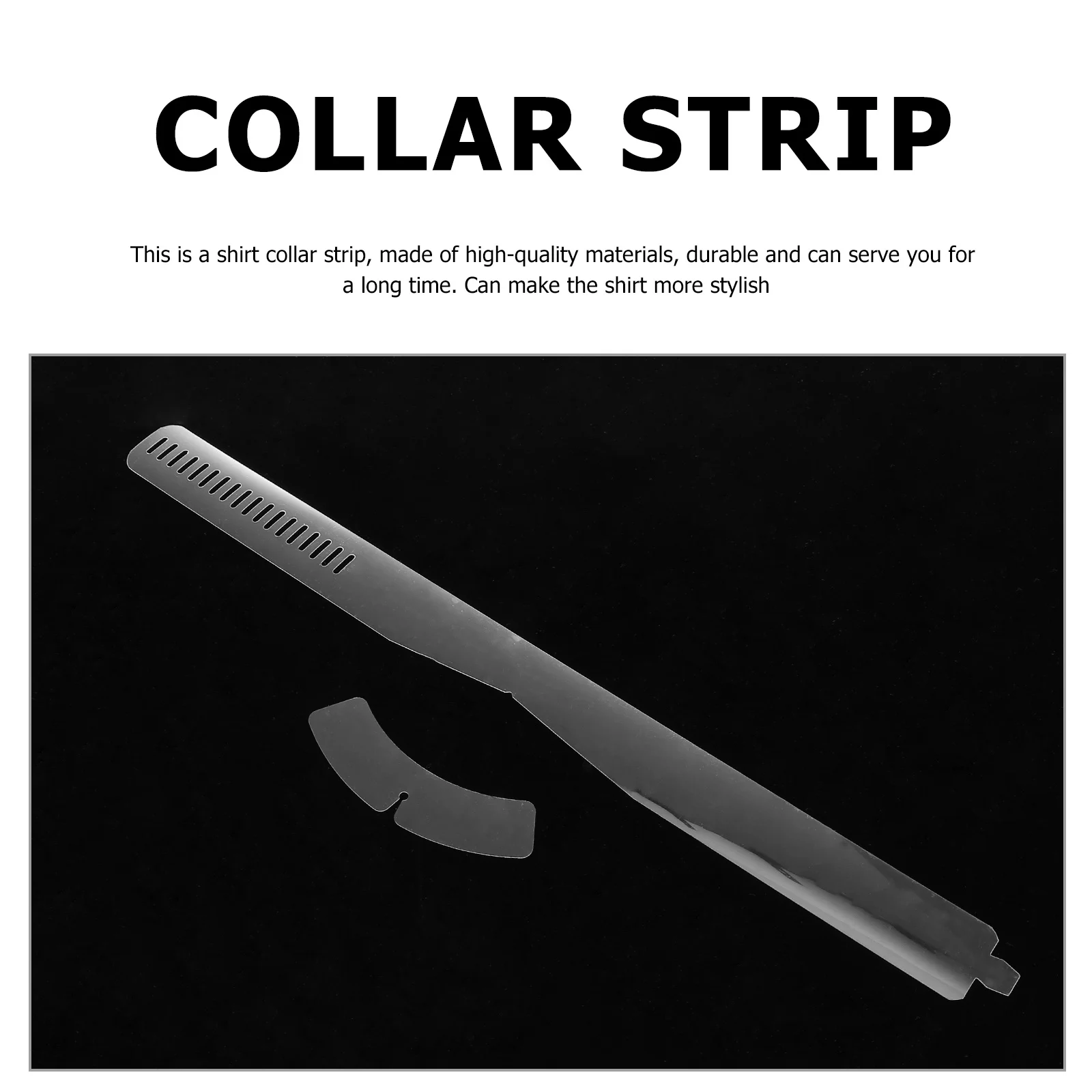 200 Buah Perlengkapan Pemasangan Plastik Strip Kerah Transparan untuk Kemeja Pengerjaan Indah Penyangga Kerah Kemeja yang Dapat Disesuaikan