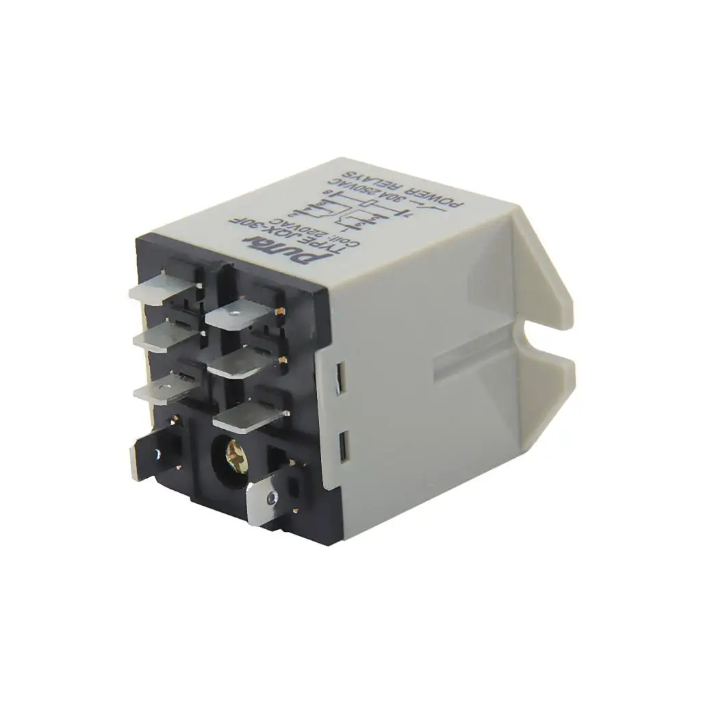 JQX 30F 30A 8 Pole Pluggable Plastic Power Relay Coil 220 V 25