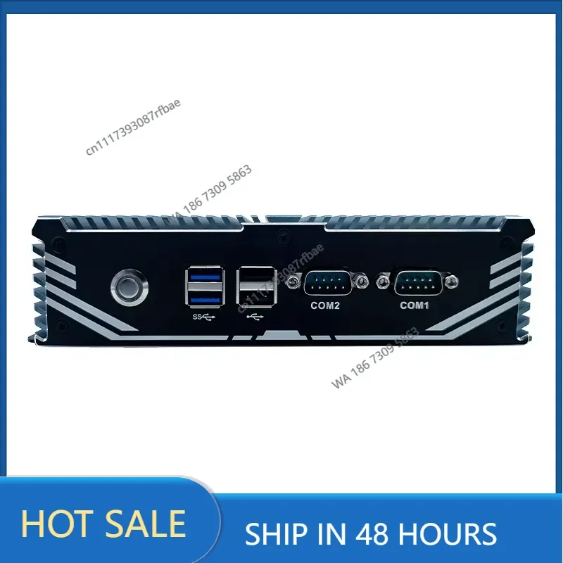 Embedded Fanless Mini Industrial PC Aluminum Case Dual LAN COM for VGA USB Wide Temp 24/7 Stable Continuous Supply GZM 8GB