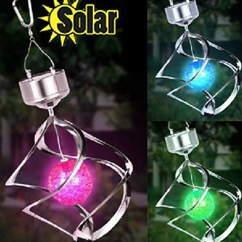 Solar Wind Chimes Luzes LED, Cor-Mudança, impermeável, ao ar livre, Jardim, Decoração do pátio