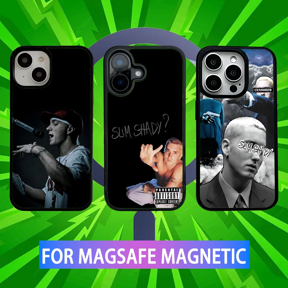 

Slim Shady E-Eminems Phone Case For iPhone 16,15,14,13,12,11,Pro,Max,Plus,Mini,SE New Magsafe Magnetic Wireless Charging