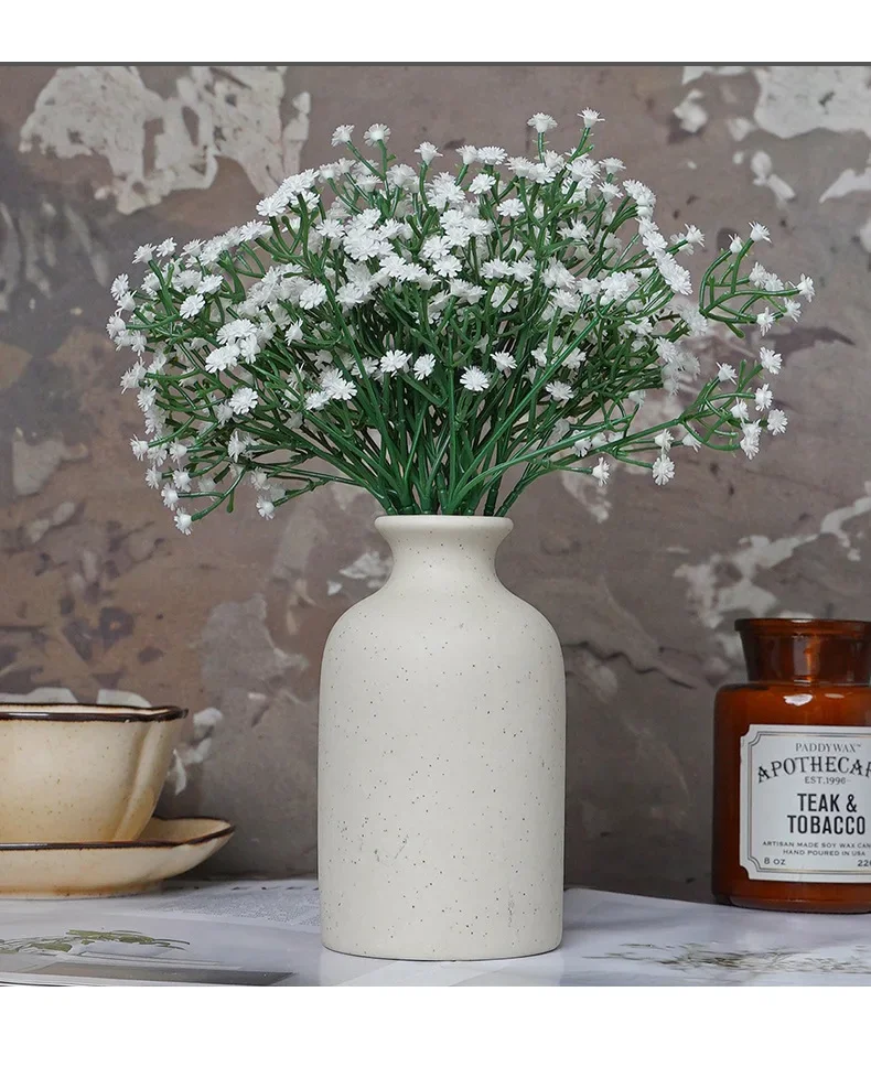 20/50 Stück Simulierte Gypsophila-Zweige, Kunstblumen, weiße Blumen, Einkaufszentrum-Dekoration, künstliche Gypsophila, falsche Blumen – Detail 7
