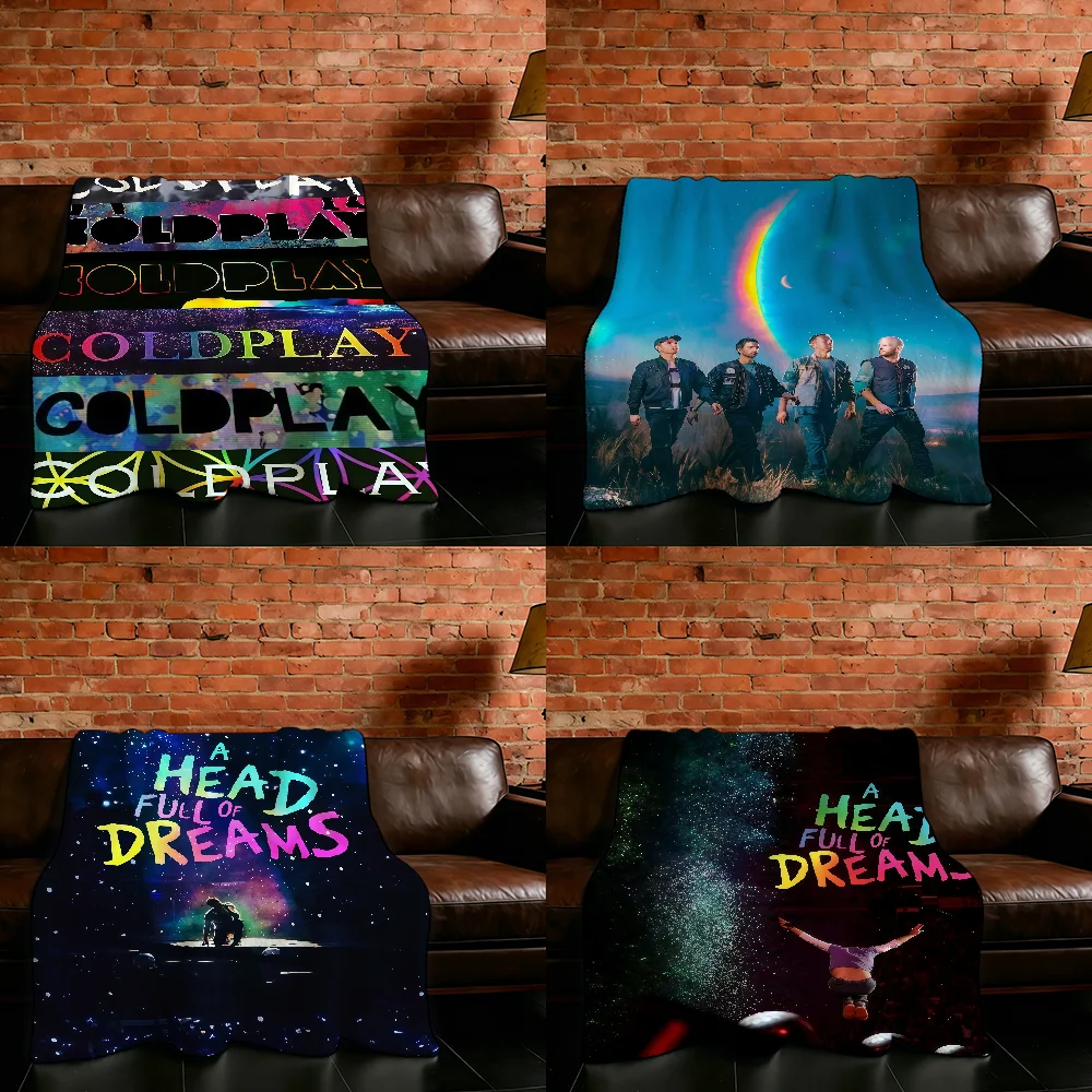 Rock Band C-COLDPLAY-ES Blanket Flannel Warm Soft Throw Blanket For Room Sofa Childish Birthday Gifts