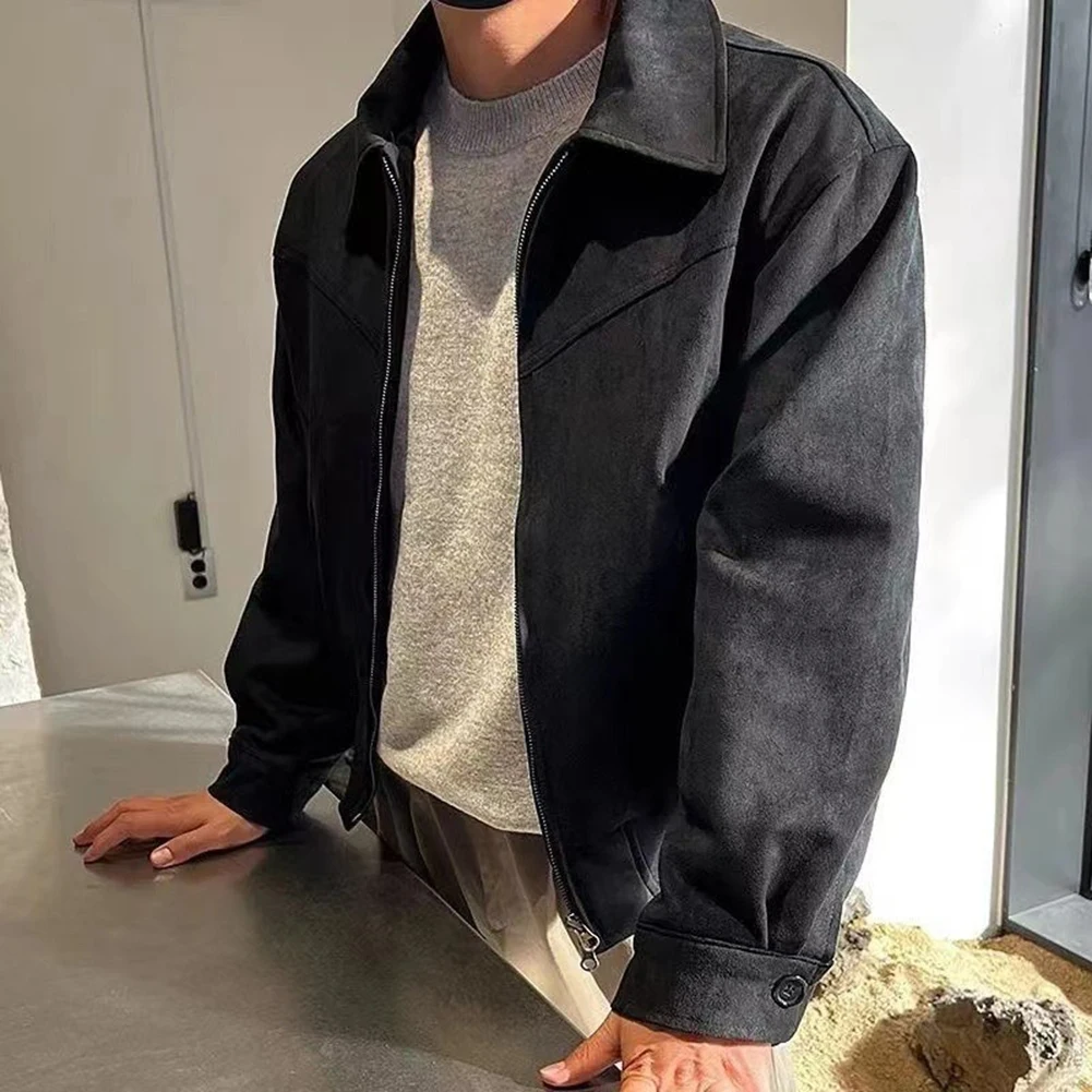 سترة فضفاضة غير رسمية موضة معطف عتيق عطلة الزي الاستخدام اليومي سترة عطلة ملابس طويلة الأكمام ملابس خارجية الرجال الملابس