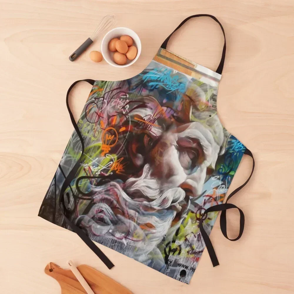 

Street Art Urban Apron Kitchen Supplies Kitchen Women with pockets New year's Apron