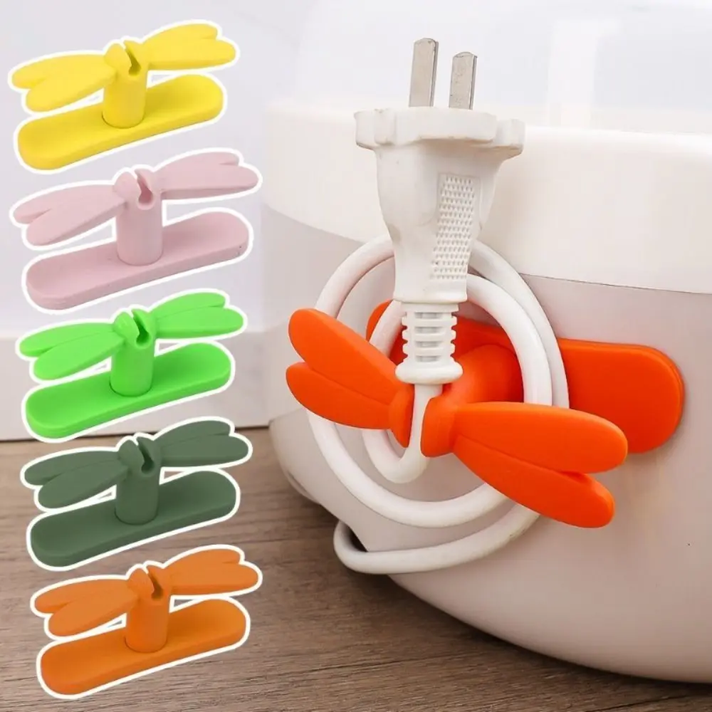 New Silicone Cord Winder Self-adhesive Multipurpose Cables Storage Accessories 360° Rotatable Cable Organizer