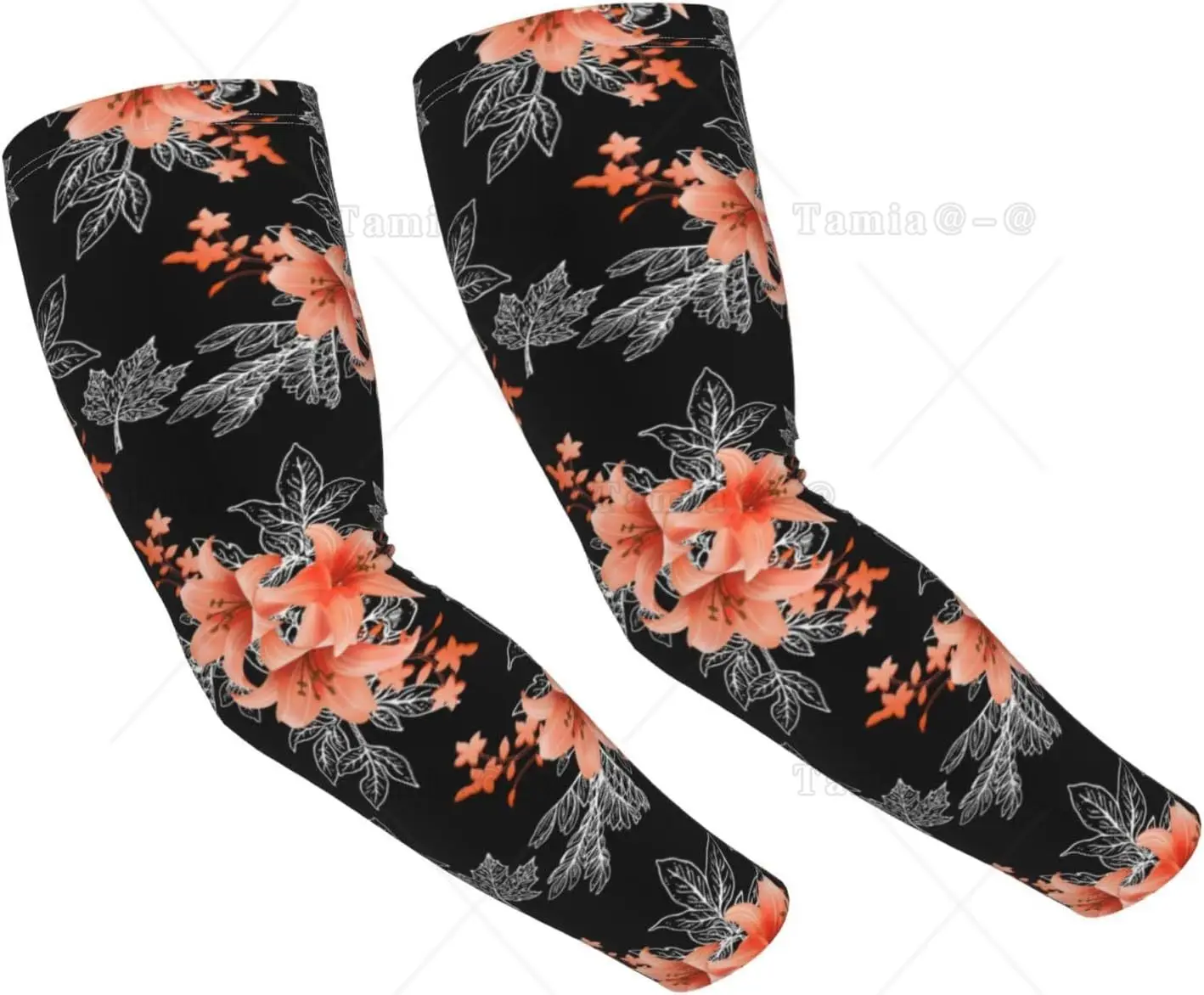 Hawaii Hawaiian Flowers Sun Protection Arm Sleeves Cooling Arm Sleeve Sports Arm Sleeves for Men Women