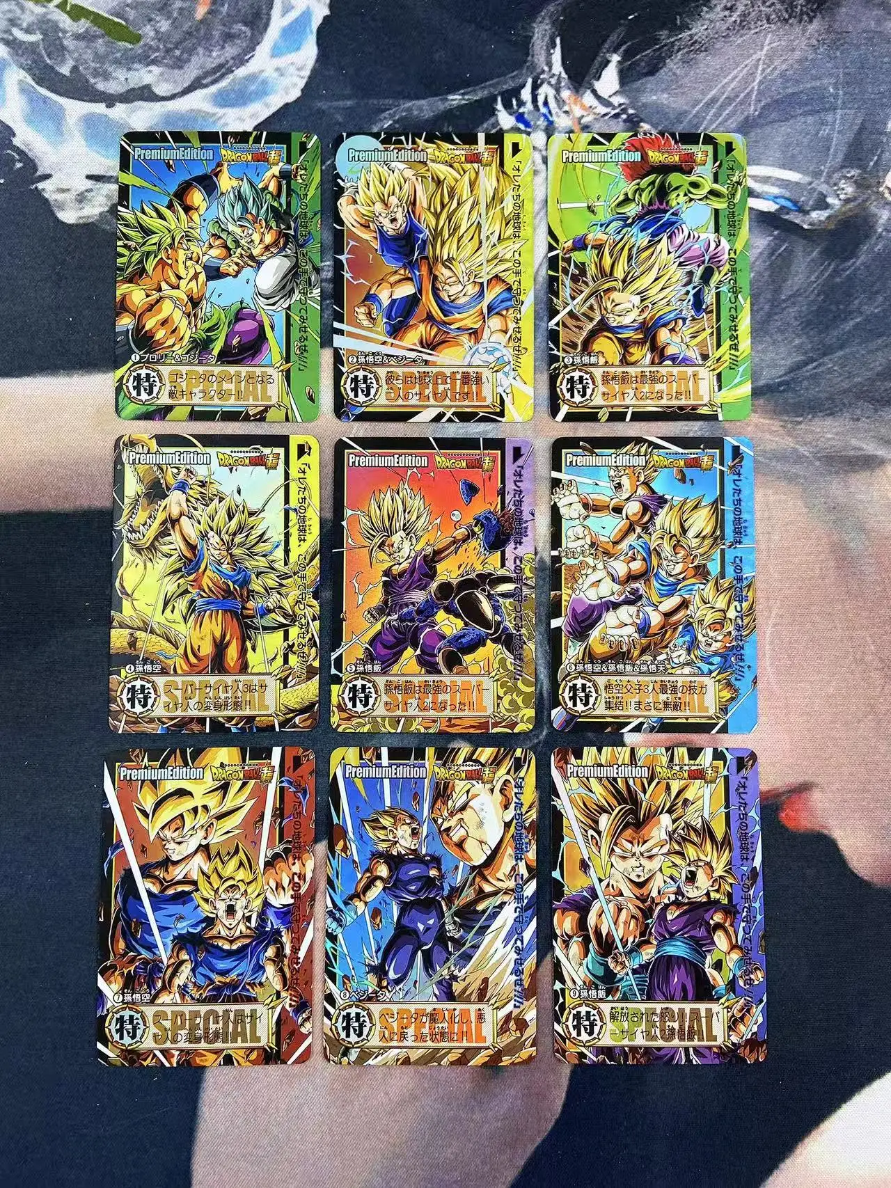 ドラゴンボールカード ベジータ 孫悟空 ブロリー 3枚セット ドラゴンボール超 DIY TCG 超サイヤ人3 孫悟空 ベジータ 孫悟飯