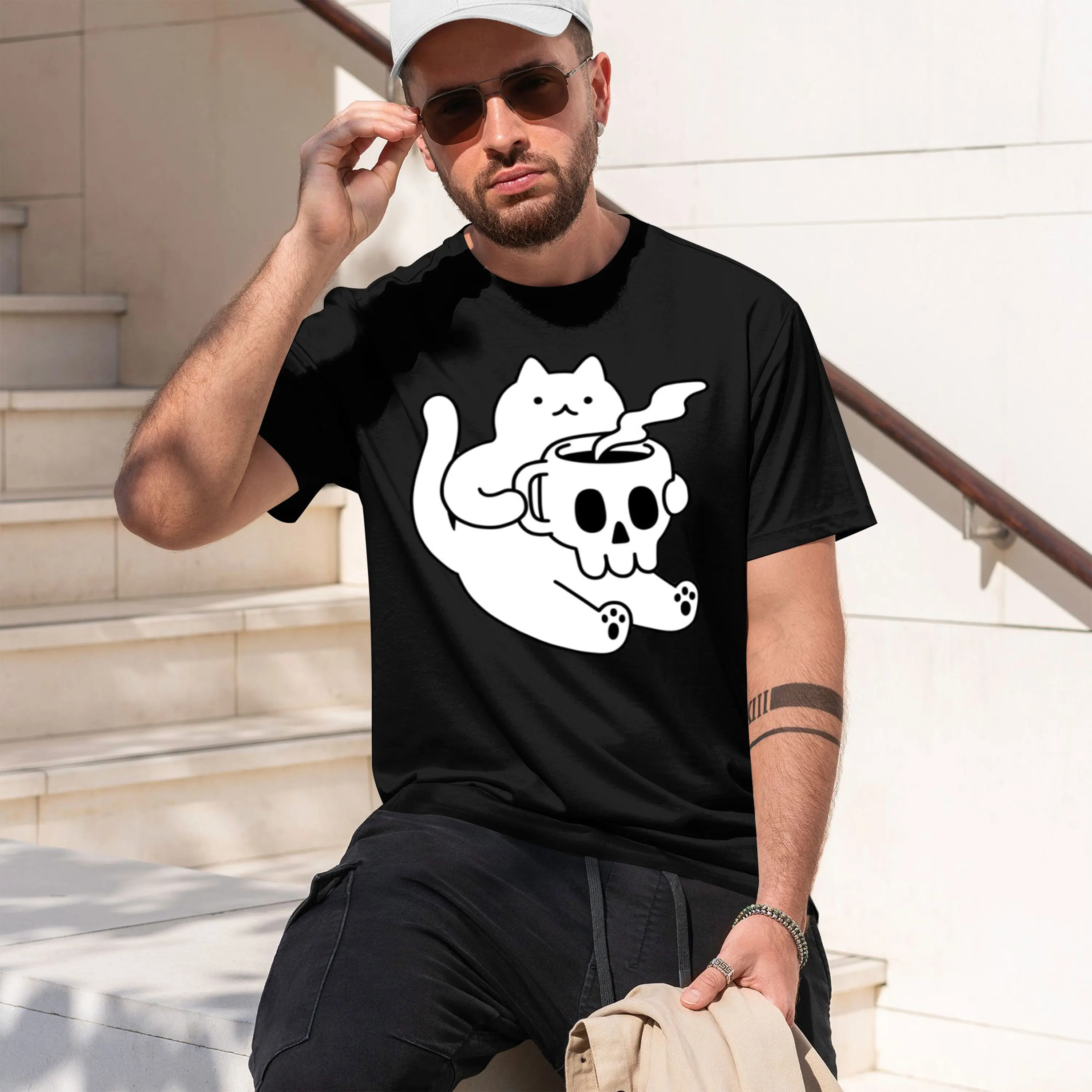 may contain alcohol Sticker 2026 New Model Men’s Short-sleeve crewneck T-Shirt Classic Casual Multiple Colors and Sizes for Dail