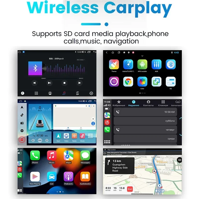 Pop Carplay Ai Box Wireless Carplay Android Auto Mini TV Box Wireless Carplay Enclosed Box