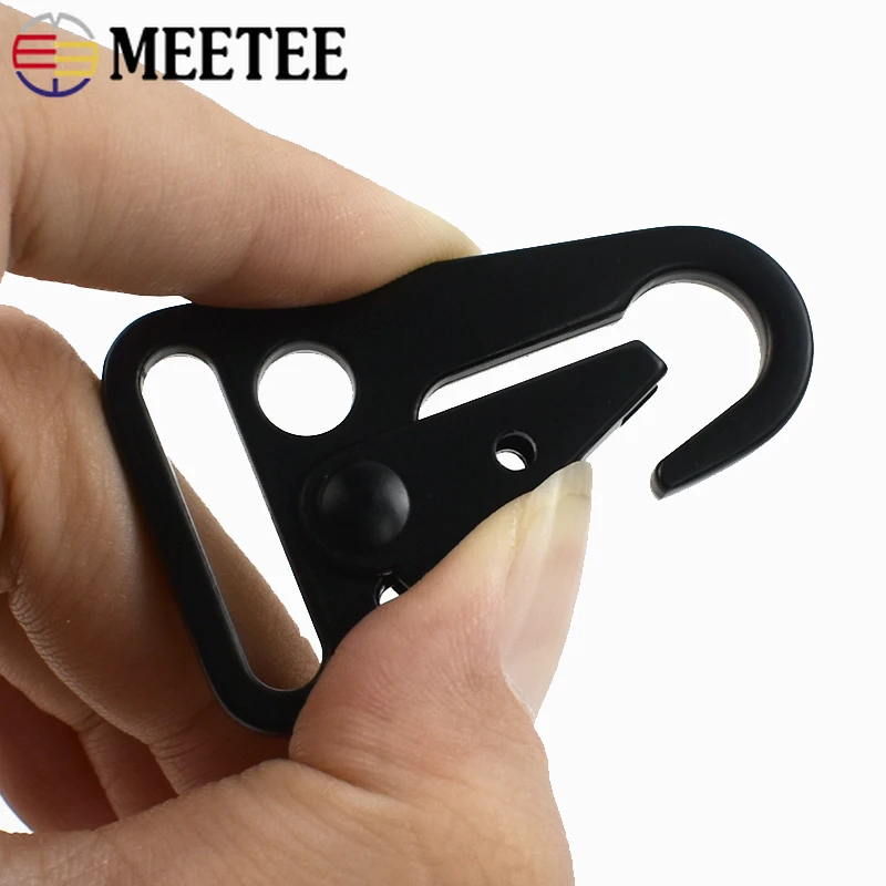 4/10Pcs Metal Strap Buckles Trigger Snap Hook 20-38mm Keychain Webbing Chain Clasp Dog Collar Clips Carabiner Leather Hardware