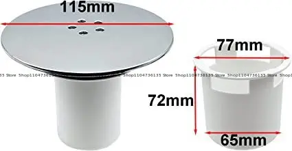 2pcs Plumbing Bathroom Floor Drain, Plastic Shower Room Sewer Floor Drain