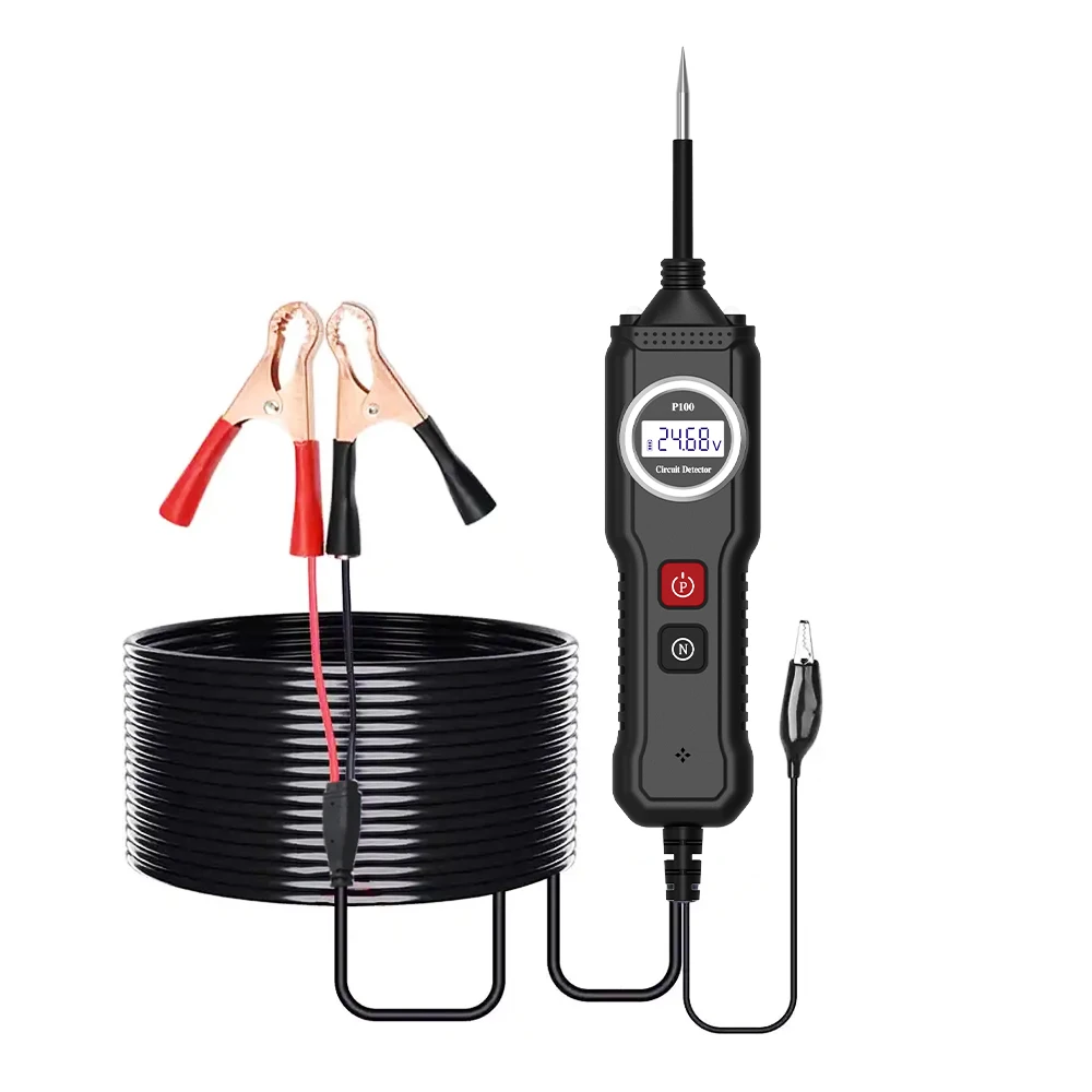 

5 В-40 В ЖК-дисплей, положительное отрицательное обнаружение, сопротивление напряжению батареи, электрическая система, диагностический тестер автомобильных цепей