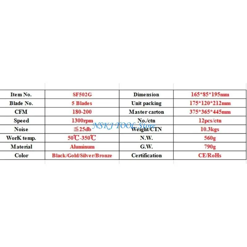 L8RC 122 درجة فهرنهايت مروحة موقد ذات 5 شفرات تبدأ بالخشب الصامت الذي يعمل بالحرارة وهادئ ومنخفض الصيانة #5