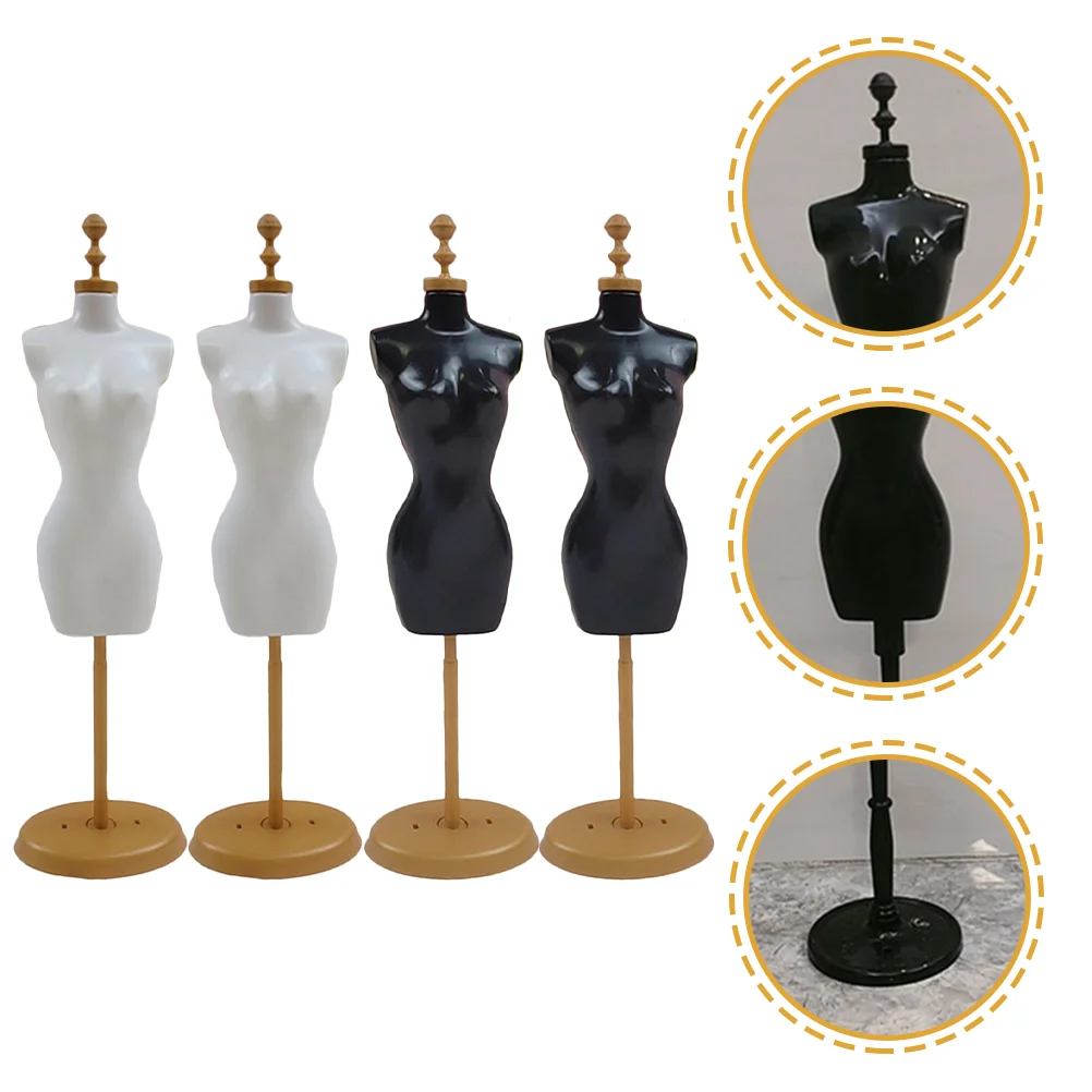 

Childrens Clothes Hangers Model Stand Toys Dress Rack Display Mini Mannequin Bride