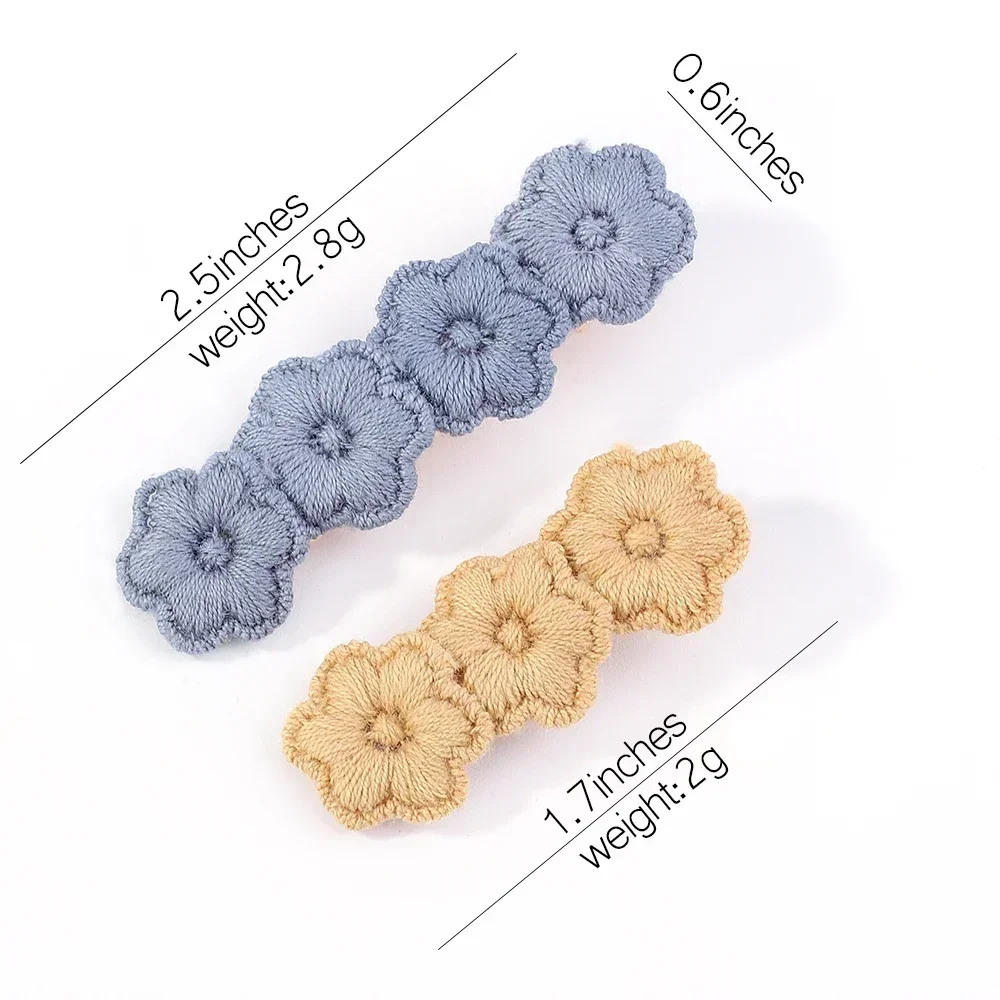 6 Pcs/Lot Korea Cute Flower Hairpins for Baby Girl Hair Clips Women Barrettes for Newborn Hairgrip Cute Kids Hair Accessories