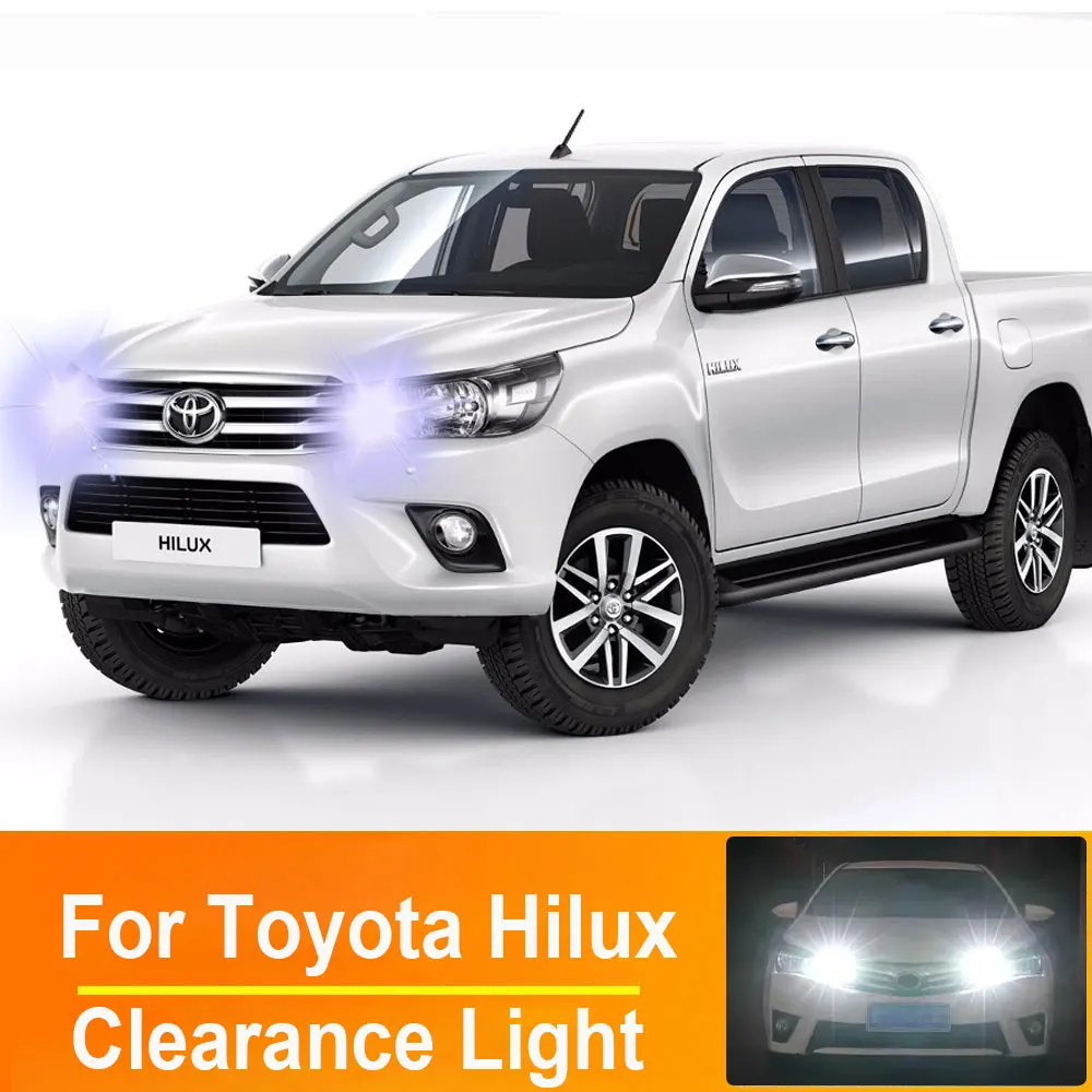 

2Pcs LED Clearance Lights T10 W5W 168 194 For Toyota Hilux 2016 2017 2018 2019 2020 2021 2022 2023 Car Parking Lamps Canbus
