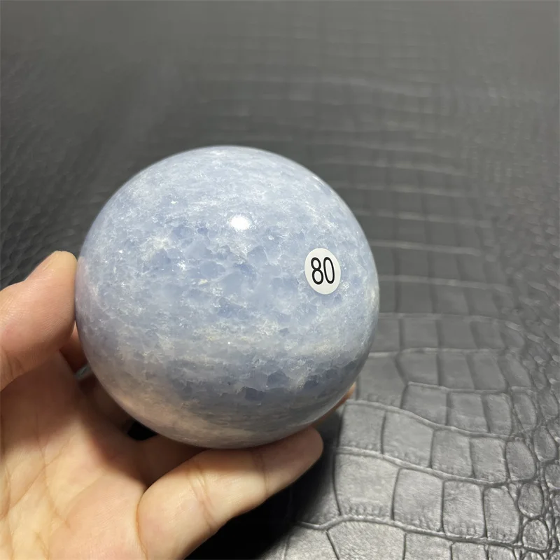 7.7cm Natural Healing Crystal Ball Sky Blue Celestite Sphere for Wedding decoration