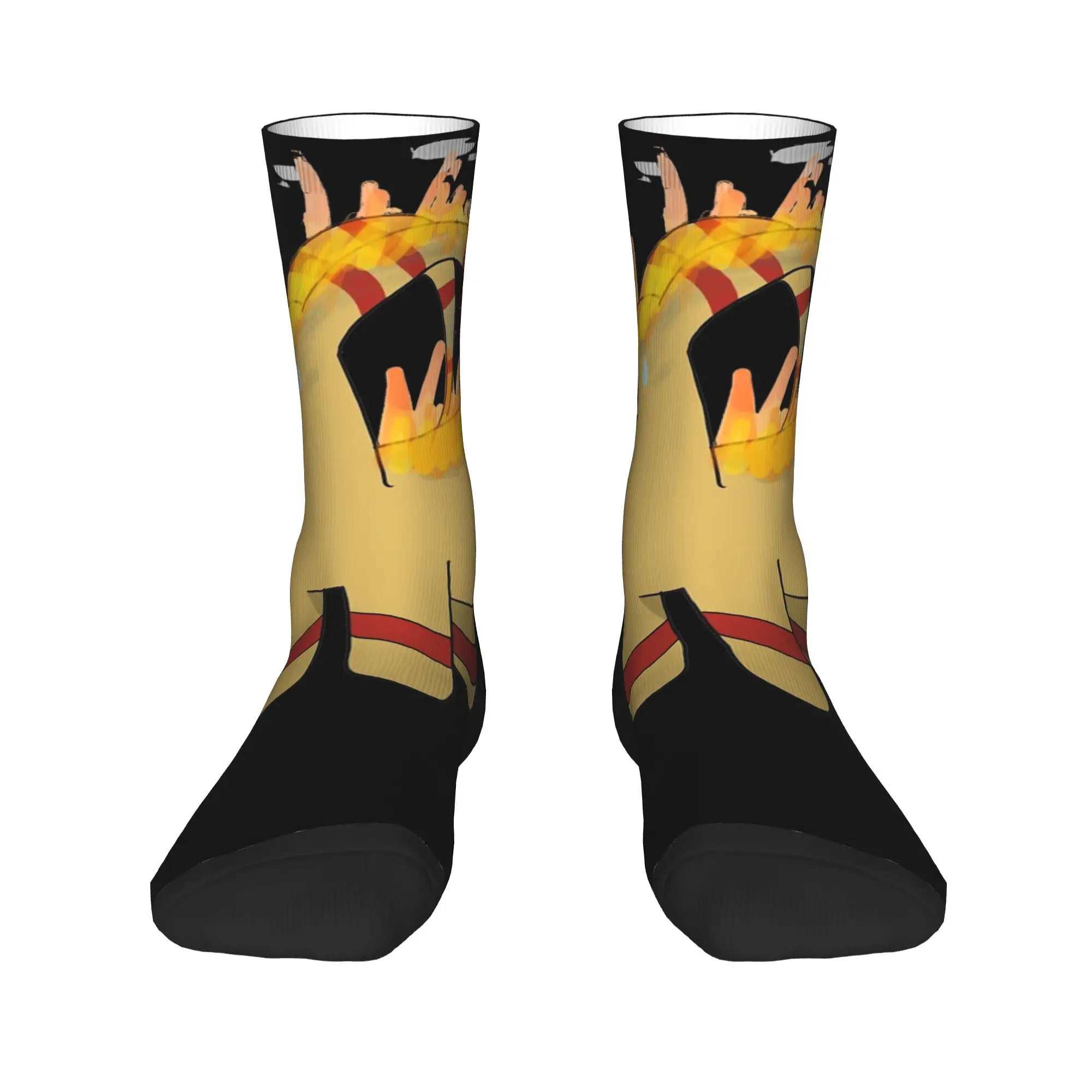 Gävlebocken on Fire Socks for Women Men All Season Gavle Goat Christmas Comfortable Crew Socks Non-slip