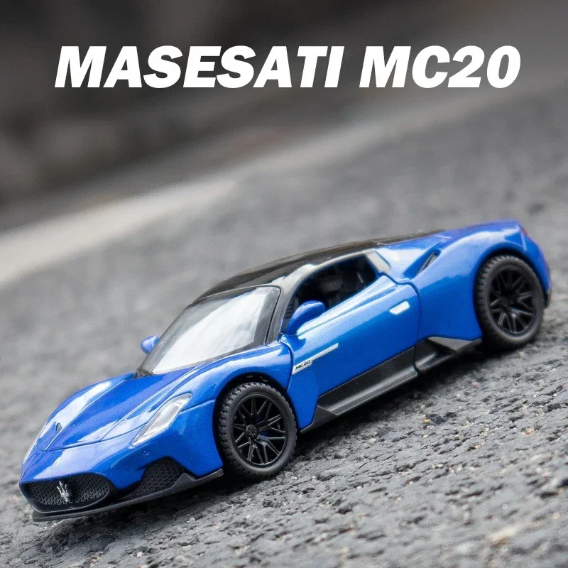 1:32 Maserati MC20 supercar alliage métal moulé sous pression voitures modèle jouet voiture véhicules retirer son et lumière garçon jouets cadeau