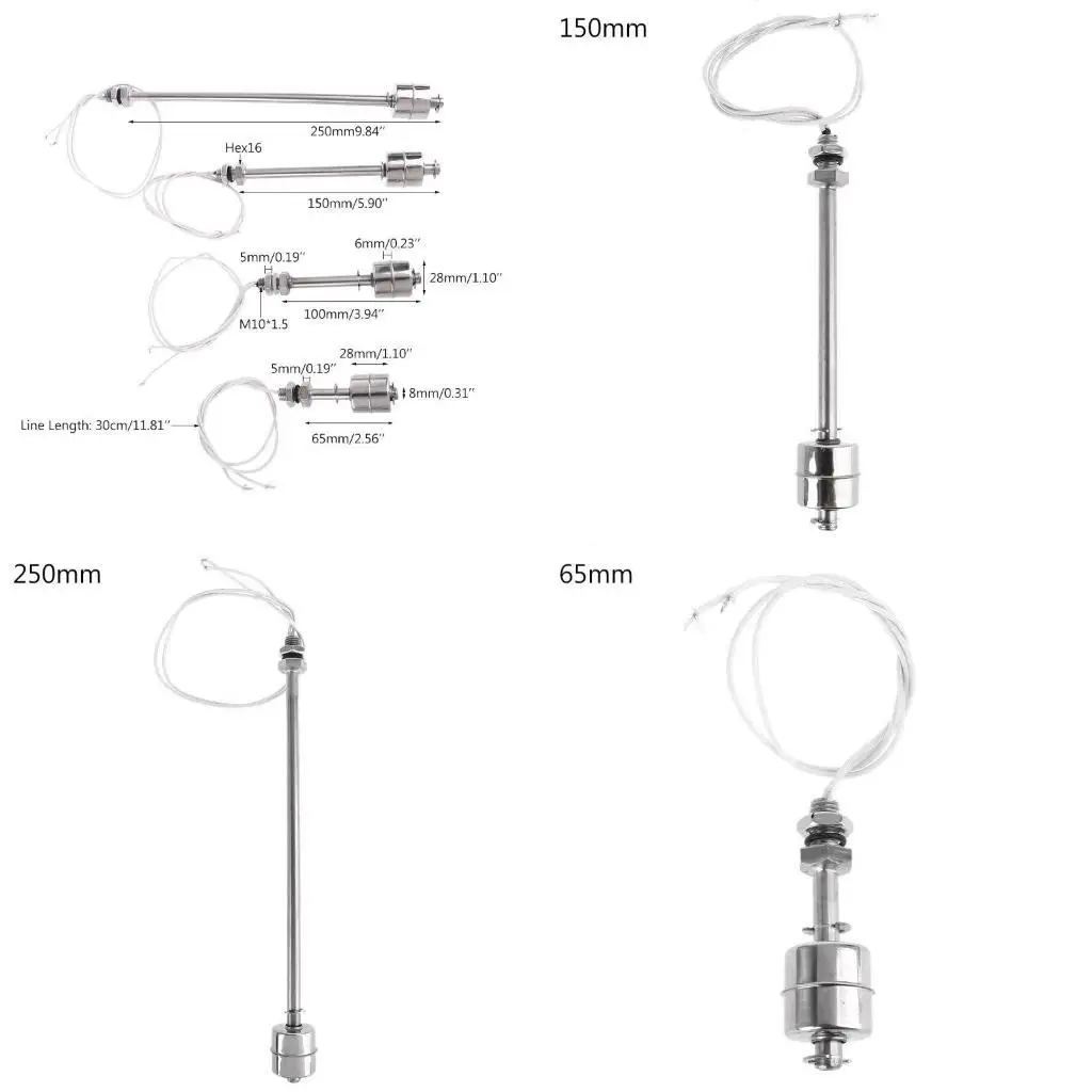 

E8BD Stainless Steel Ball Float Switch for Tank Pool Sensors for Electrical Chem