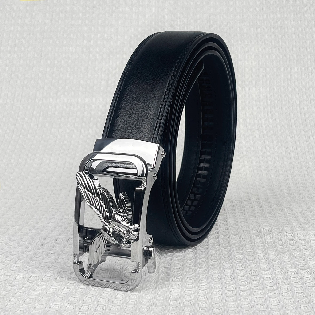 أحزمة جلدية للرجال بإبزيم تلقائي، حزام نسر رسمي للرجال، ماركات فاخرة، حزام خصر للرجال، إكسسوارات عصرية