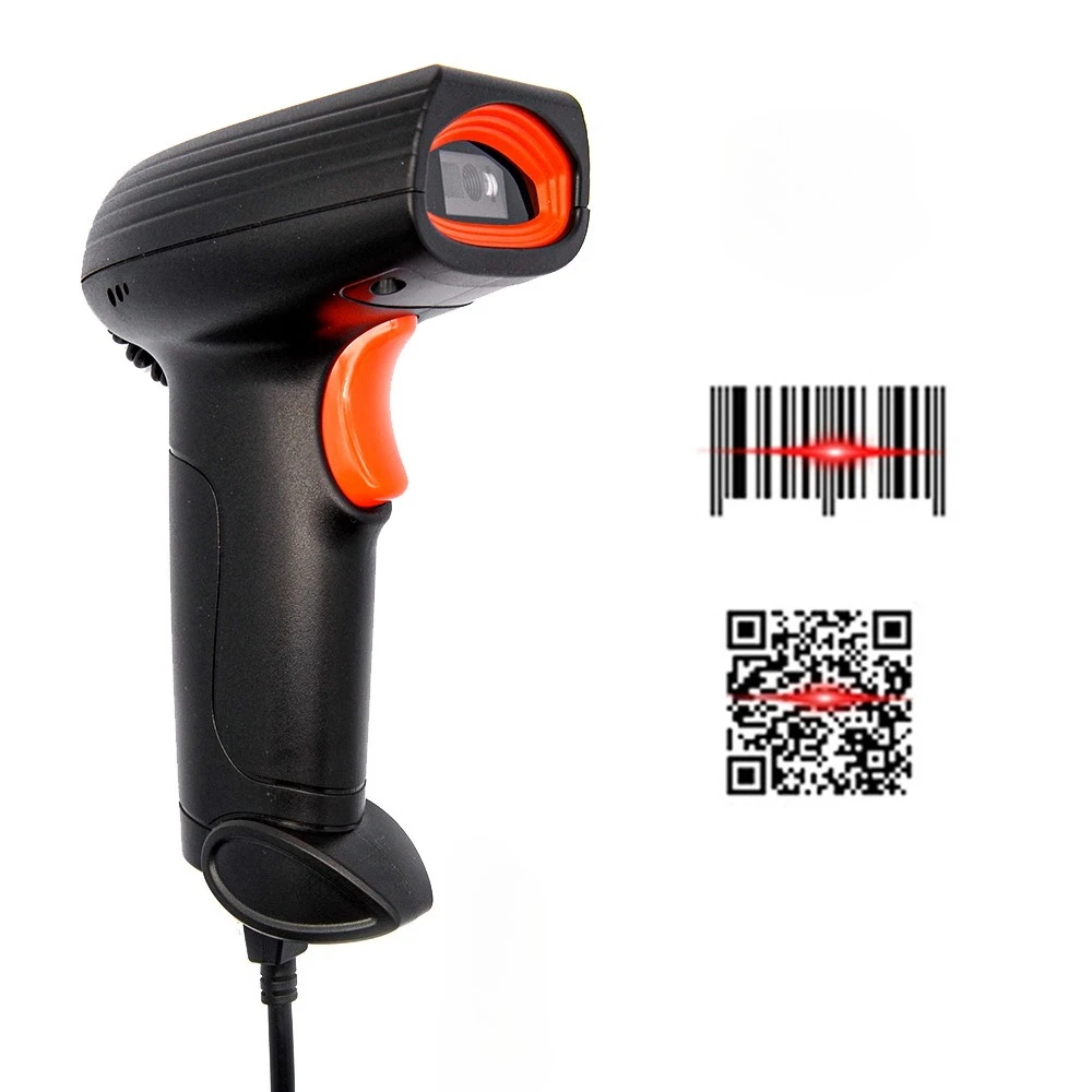 Handheld Barcode Scanner Wired or Wireless or Bluetooth Bar Reader 1D 2D Scanner Qr Code Datamatrix Code PDF417 Scanner