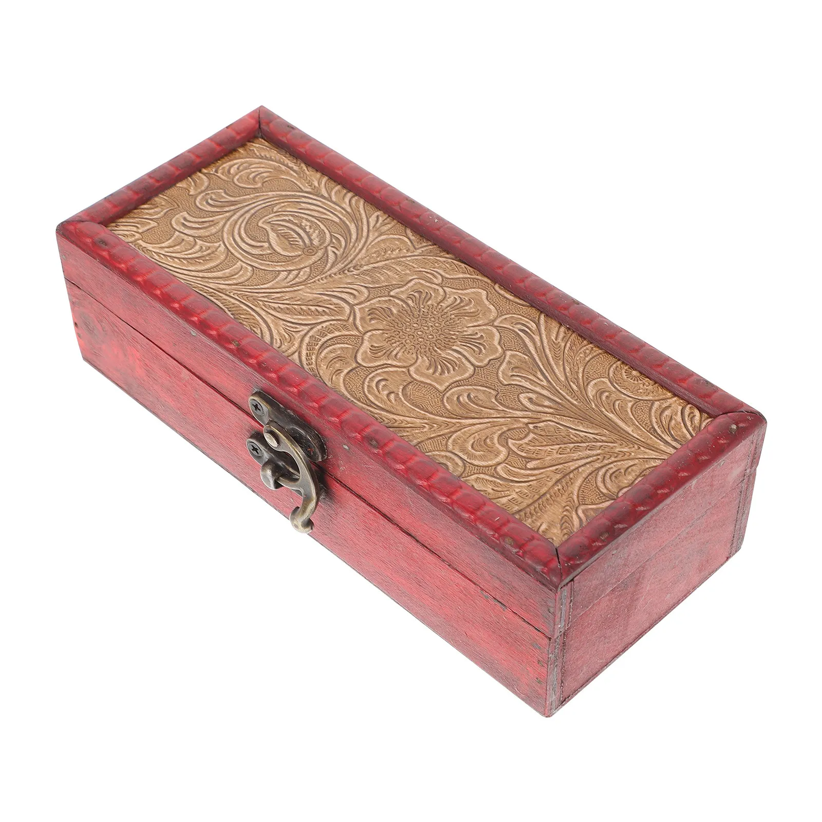 

1Pcs Safe Natural Wood Jewelry Storage Box Compact Retro Design Jewelry Display Box for Rings Watches Necklaces Bracelets