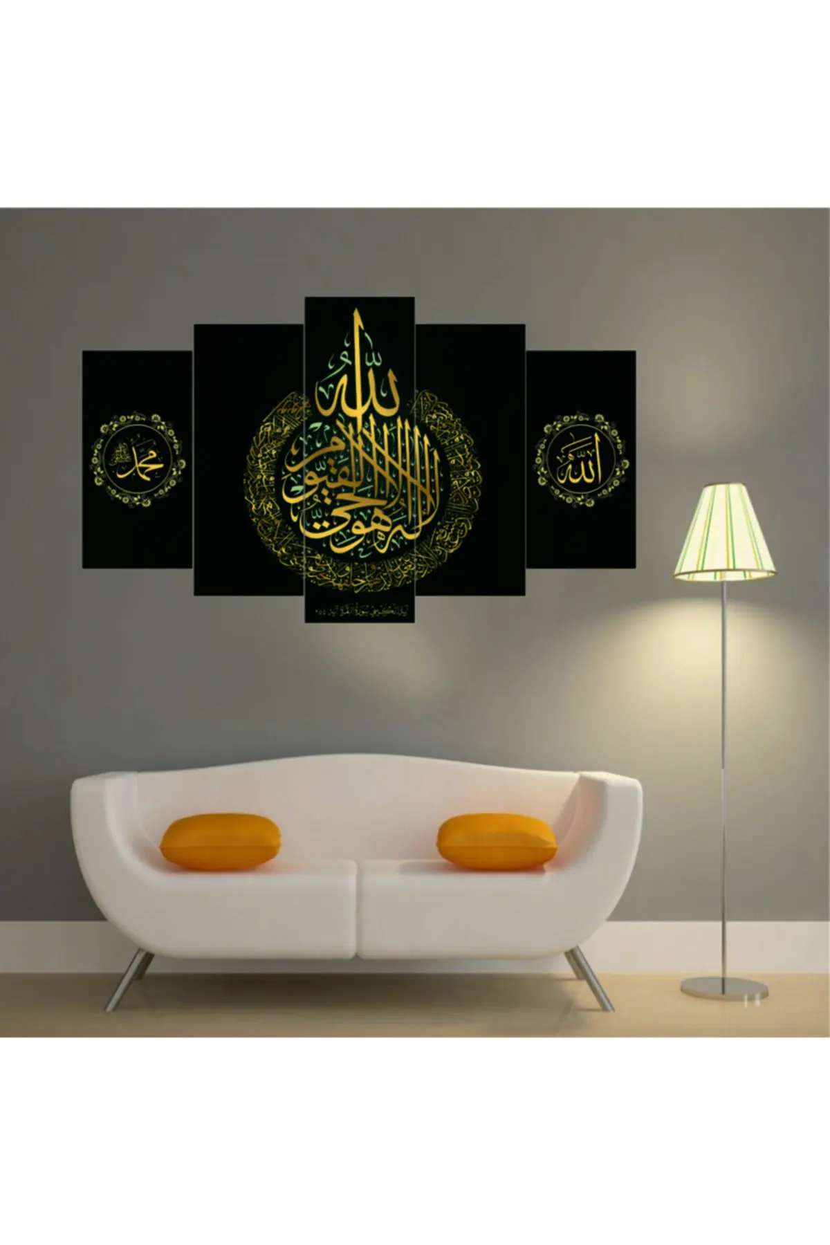 

DOLBOVI religious visual 5 piece canvas wall painting