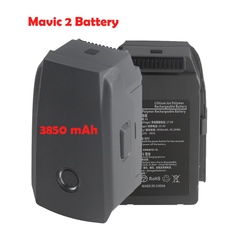 For DJI Mavic 2 Intelligent Flight Battery 3850mAh 15.4V Compatible Mavic 2 Pro Drone Lipo Battery 31 minutes Flight Time